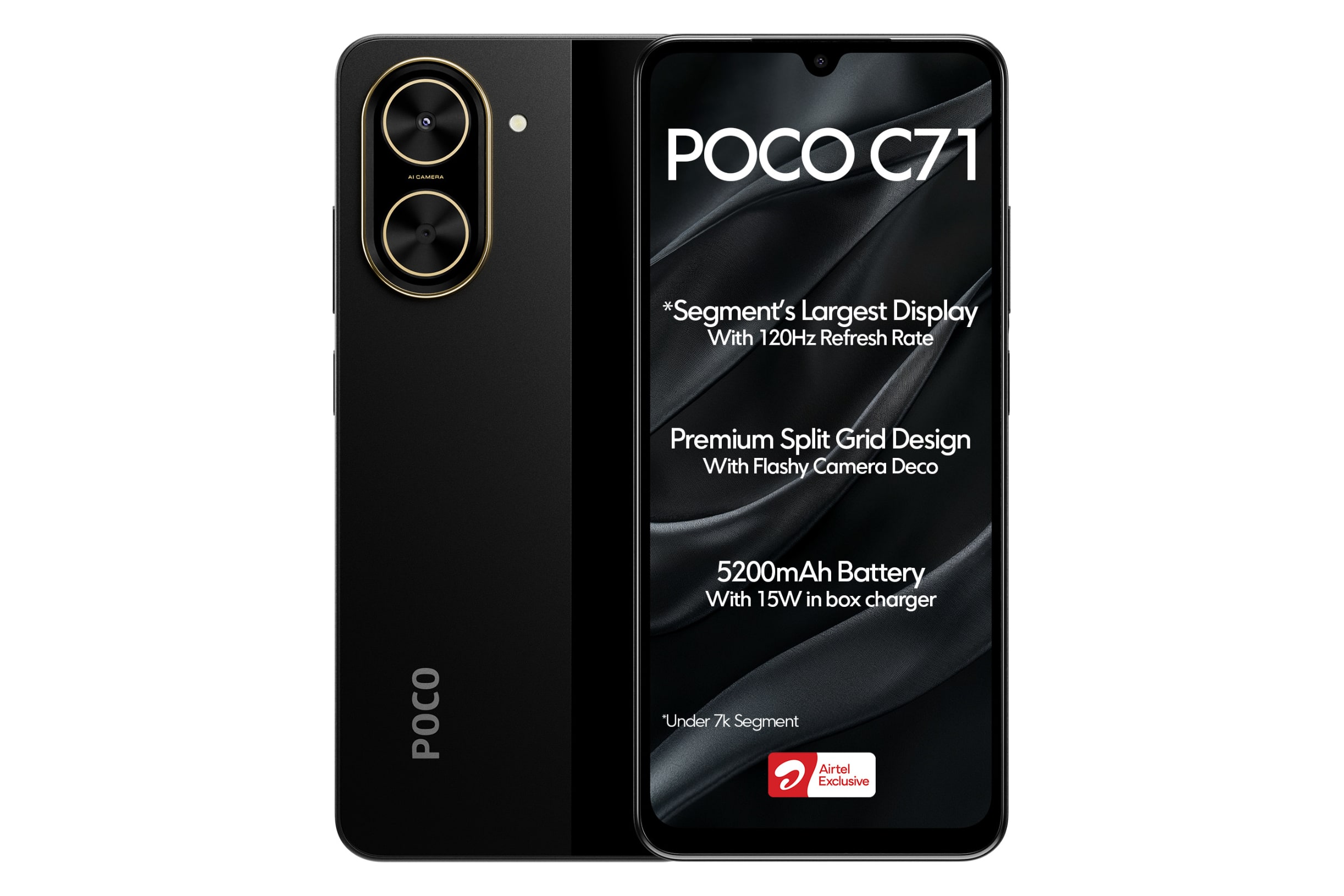 xiaomi-poco-c71-black poco c71/128/4 مشکی - Image 1